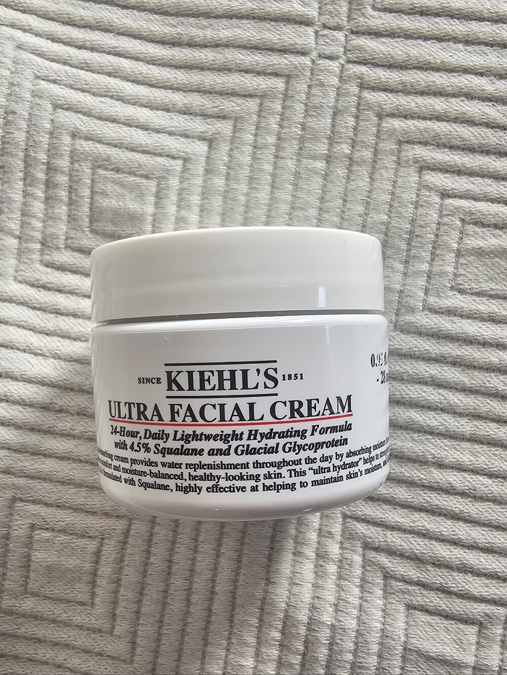 Kiehl's Ultra Facial Cream - 0.95 Fl. Oz. With Internal Seal Intact